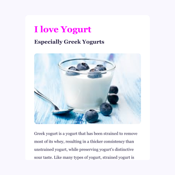 Yogurt Project preview